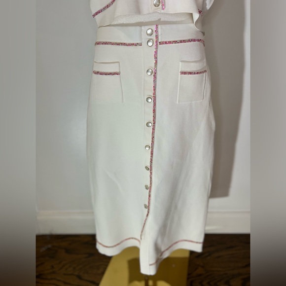 Elsa Cropped Cardigan & Elisa Knit Midi Pencil Skirt SET - Picture 4 of 16